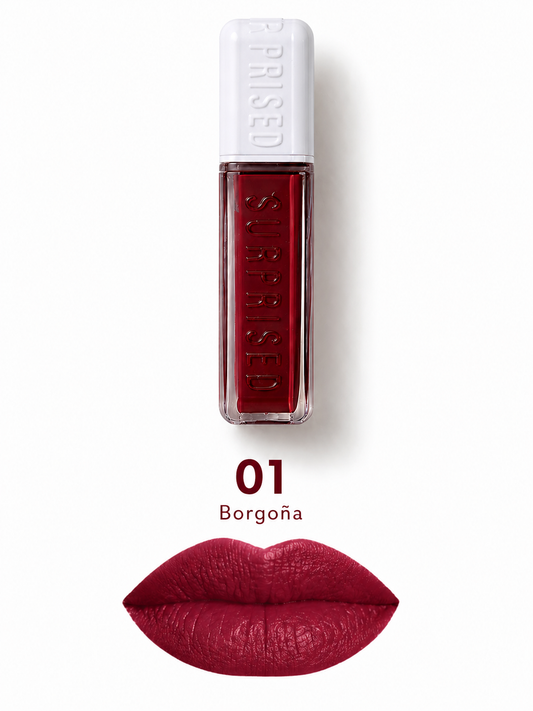 Lip Gloss Matte 6 Tonos – Color Intenso y Larga Duración