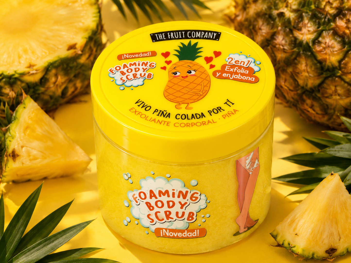 Exfoliante Corporal Espumoso 2 en 1 – The Fruit Company | 400 ml 🍉🍍