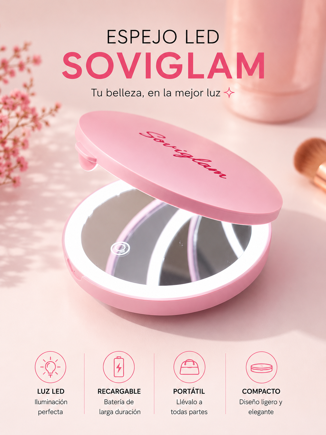 ✨ Espejo LED SoviGlam
