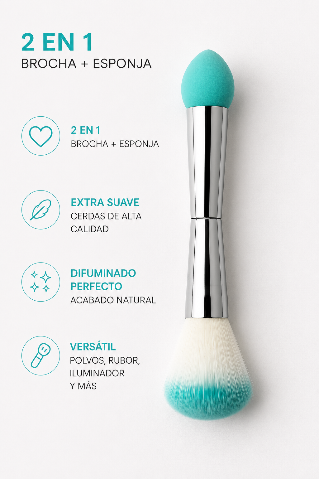 Brocha Dual ProBlend 2 en 1