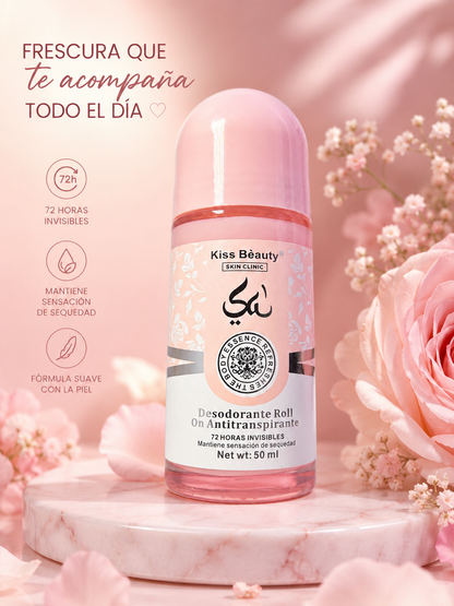 Desodorante Roll-On Kiss Beauty Fresh Essence – Protección 72H