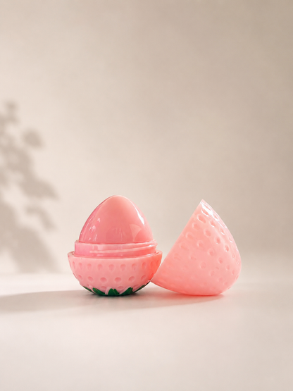 🍓 Bálsamo Labial Hidratante de Fresa – Strawberry Lip Balm