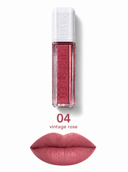 Lip Gloss Matte 6 Tonos – Color Intenso y Larga Duración