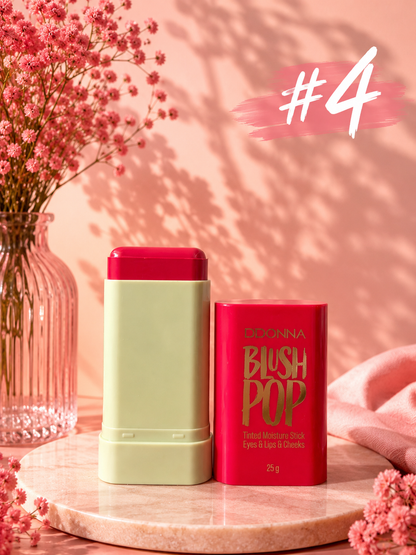 Blush Pop DDONNA 3 en 1 | Stick para Labios, Mejillas y Ojos | Waterproof