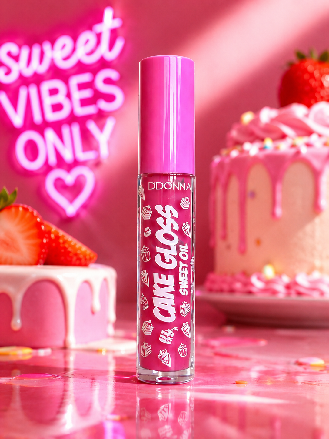 DDONNA Cake Gloss – Strawberry & Cream 🍓✨