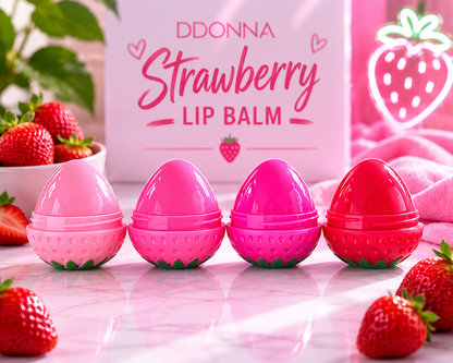 🍓 Bálsamo Labial Hidratante de Fresa – Strawberry Lip Balm