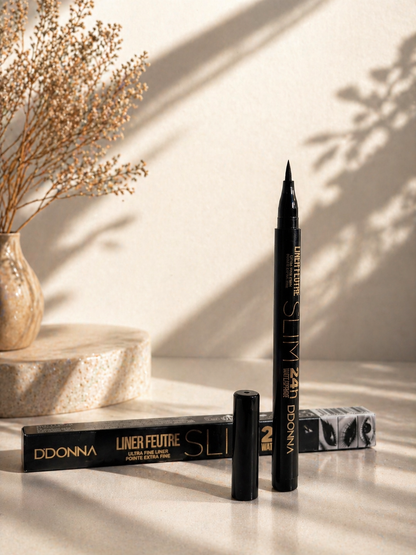Delineador Líquido Ultra Fino 24H Waterproof – Precisión Profesional