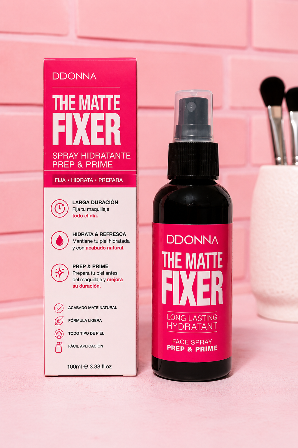 DDONNA Matte Fixer – Spray Fijador Hidratante