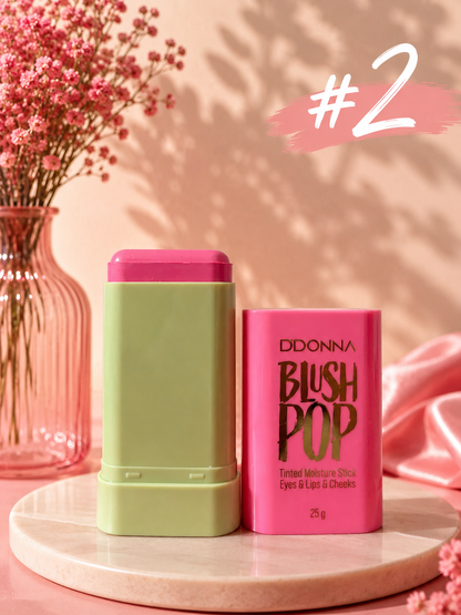 Blush Pop DDONNA 3 en 1 | Stick para Labios, Mejillas y Ojos | Waterproof