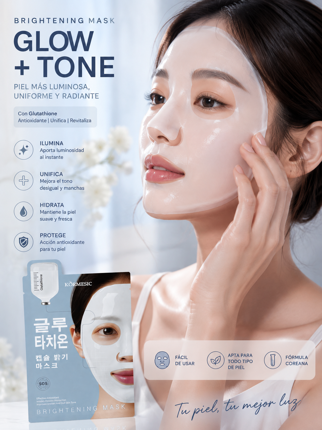 Mascarilla Facial Iluminadora SOS Glow