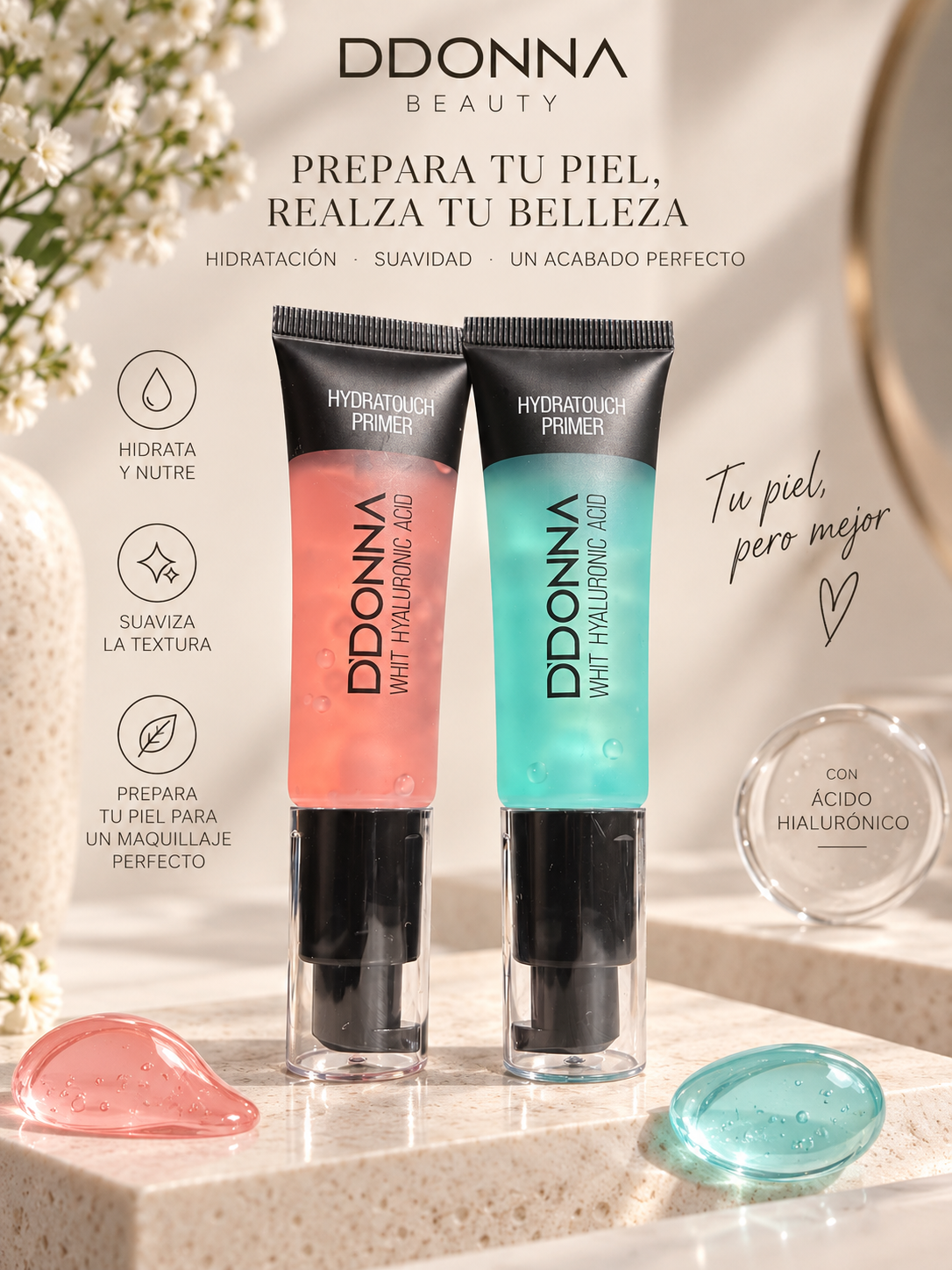 Primer Hydra Touch con Ácido Hialurónico – D'Donna