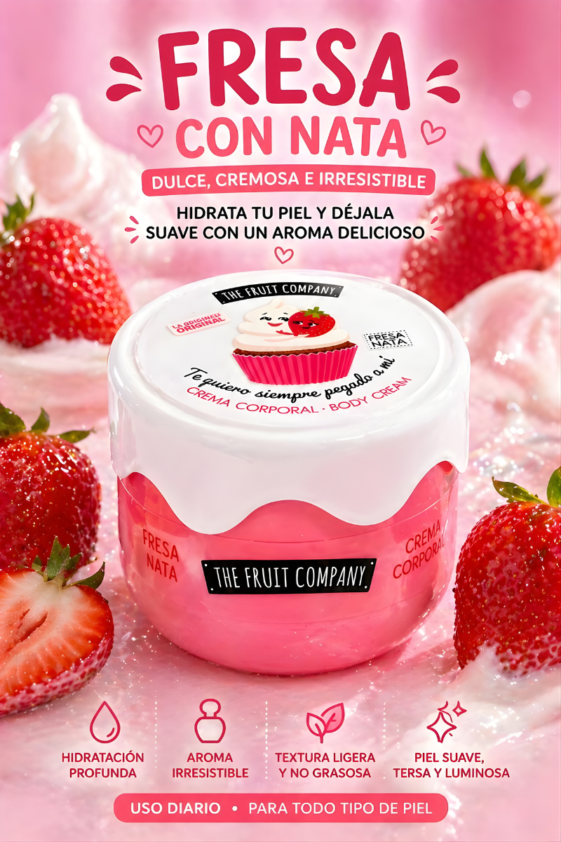 Crema Corporal Frutal Glow – Hidratación + Aroma Irresistible