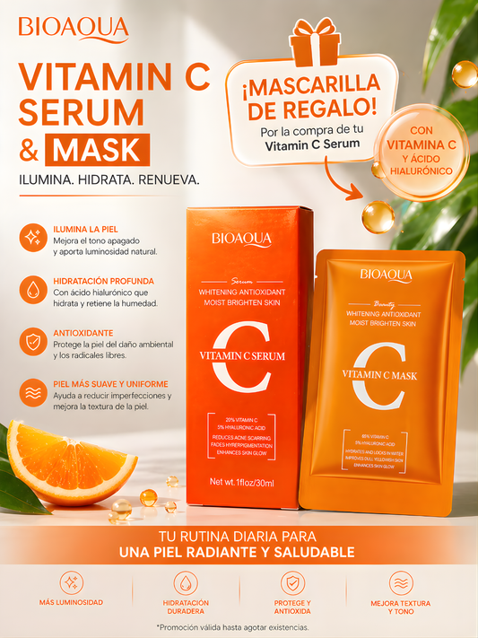 Serum Vitamina C + Mascarilla de Regalo