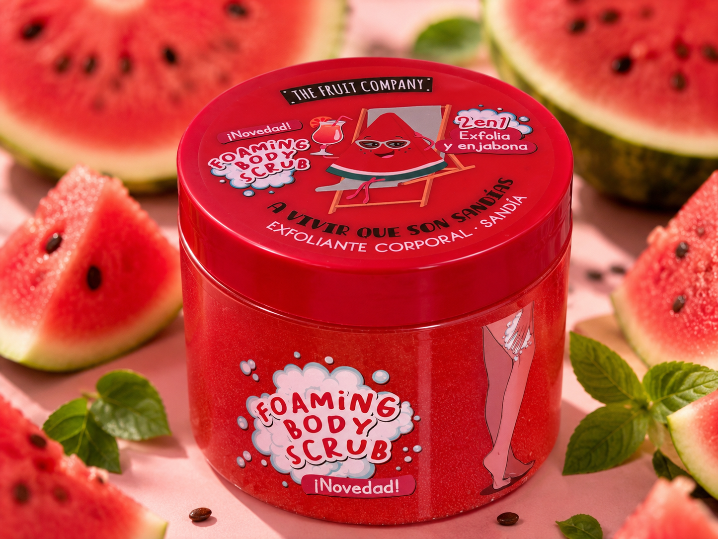 Exfoliante Corporal Espumoso 2 en 1 – The Fruit Company | 400 ml 🍉🍍