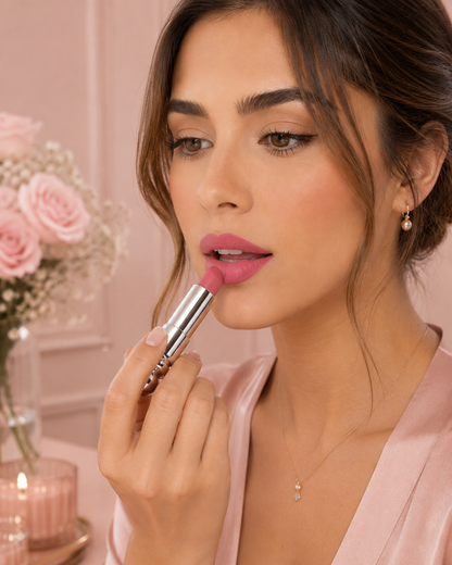 Labial Velvet Golden Rose – Acabado Suave