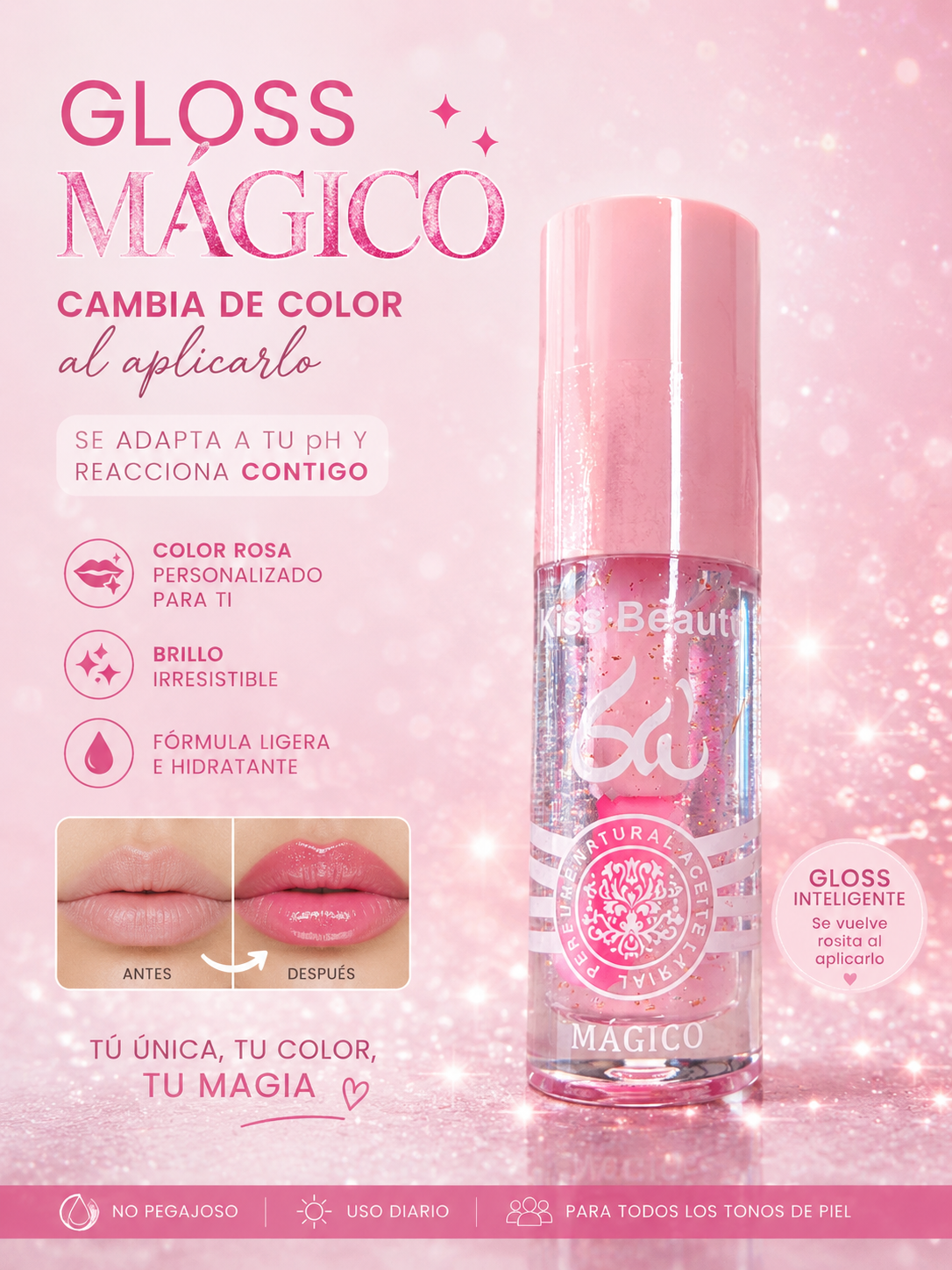 Gloss Rosa Mágico ✨💖