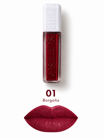Lip Gloss Matte 6 Tonos – Color Intenso y Larga Duración
