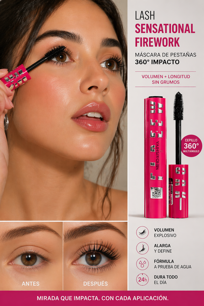 Lash Pro – Máscara Volumen & Longitud Waterproof