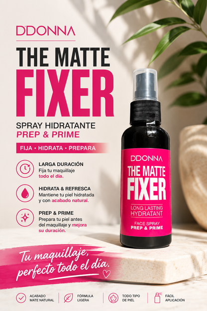 DDONNA Matte Fixer – Spray Fijador Hidratante
